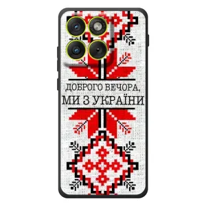Силиконовый Чехол на Motorola Edge 70 (Вышиванка Доброго вечера)