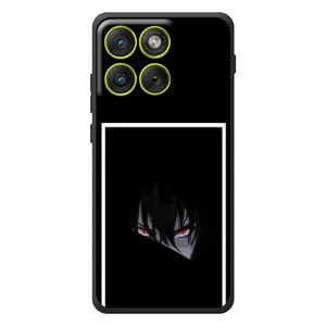 Силиконовые чехлы с глазами Anime для Мо Motorola Edge 70 (Взгляд Саскэ)