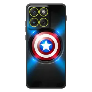 Чохол с Щітом Капітана Америки на Motorola Edge 70 (Яскраий Щит Капітана)