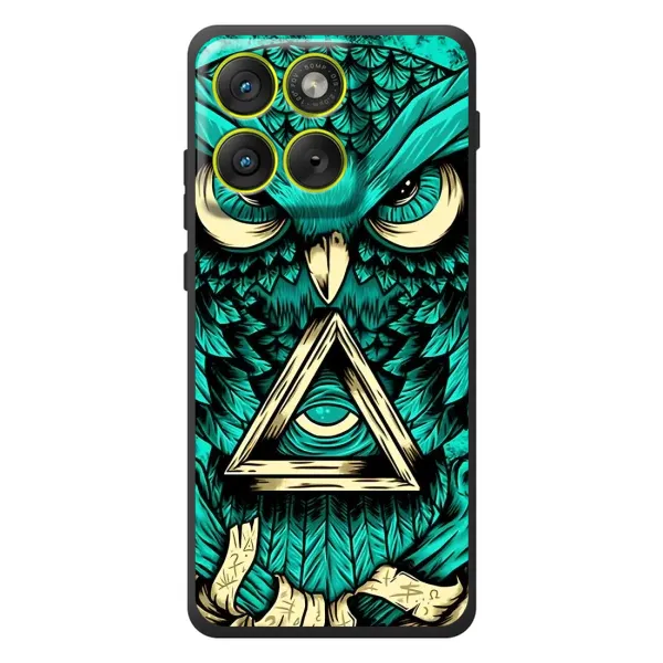 Чехол с рисунком «Зеленая сова» для Motorola Edge 70 Чехол с рисунком «Зеленая сова» для Motorola Edge 70