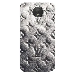Текстурный Чехол Louis Vuitton для Мото С (Бежевый ЛВ)