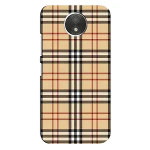 Чехол с Брендами одежды на Мото С (Burberry стиль)