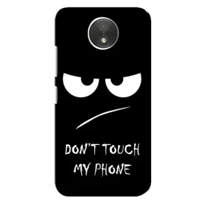 Чехол с прикольным текстом на Motorola Moto C (XT1750) (Dont)