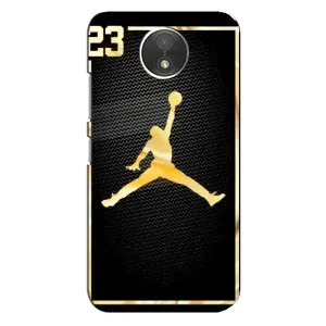 Силиконовый Чехол Nike Air Jordan на Мото С (Джордан 23)