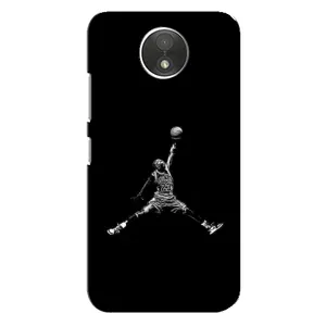 Силиконовый Чехол Nike Air Jordan на Мото С (Джордан)