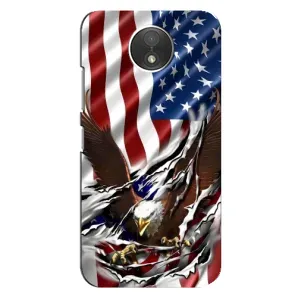 Чехол Флаг USA для Motorola Moto C (XT1750) (Флаг USA)