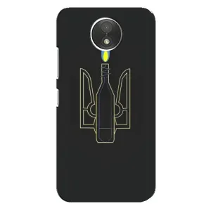 Чехол с картинкой (Патриотический ГЕРБ) на Motorola Moto C (XT1750) (Герб - Молотова)