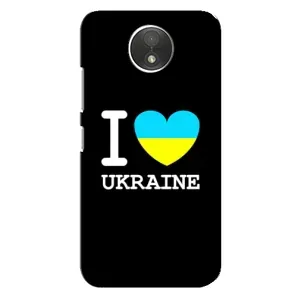 Чехол с Украинской символикой на Мото С (I Love Ukraine)