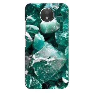 Чехол (Дорого -богато) на Motorola Moto C (XT1750) (Изумруд)