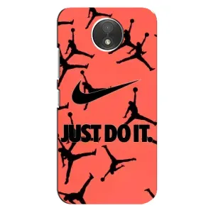 Силиконовый Чехол Nike Air Jordan на Мото С