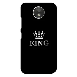 Чехол (Корона на чёрном фоне) для Мото С (KING)
