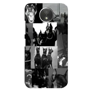 Чехол ДОБЕРМАН для Motorola Moto C (XT1750) (Коллаж Доберман)