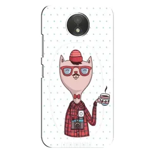 Чехол на тематику: Коты для Motorola Moto C (XT1750) (Кот аристократ)
