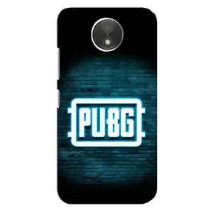 Чехол (TPU) с картинкой "Лого Пабг" на Мото С (Лого PUBG)