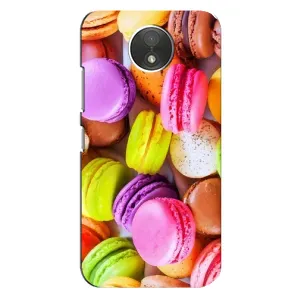 Чехол с изображением вкусной еды для Motorola Moto C (XT1750) (Макаруны)