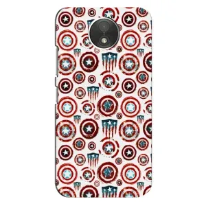 Чохол с Щітом Капітана Америки на Motorola Moto C (XT1750) (Марвел щити)