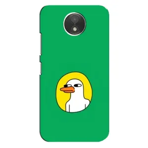 Бампер с принтом Мемы для Motorola Moto C (XT1750) (Мем Утка)
