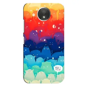 Силиконовый чехол с котиком для Motorola Moto C (XT1750) (Mew)