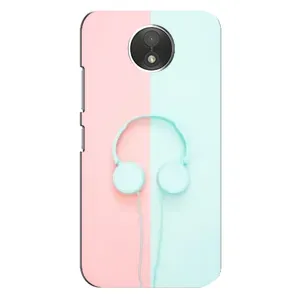 Девчачий Чехол для Motorola Moto C (XT1750) (Наушники)