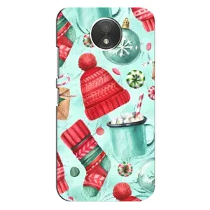 Чехол Санта Клаус для Motorola Moto C (XT1750) (Одежда)