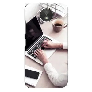 Силиконовый бампер (Работники) на Motorola Moto C (XT1750) (Офисный работник)