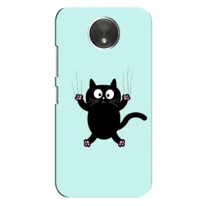 Силиконовый чехол с котиком для Motorola Moto C (XT1750) (Падающий кот)