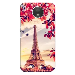 Чехол с Эйфелевой башней на Motorola Moto C (XT1750) (Paris photo)
