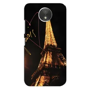 Чехол с Эйфелевой башней на Motorola Moto C (XT1750) (Paris)