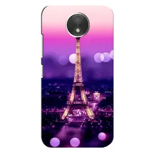 Чехол с Эйфелевой башней на Motorola Moto C (XT1750) (Париж башня)