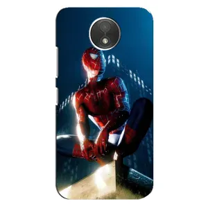 Чохол Супергерой Людина Павук на Motorola Moto C (XT1750) (Павук на домі)