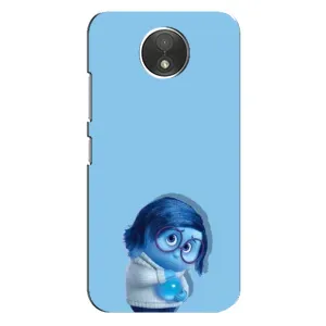 Чехол Головоломка для Motorola Moto C (XT1750) - (AlphaPrint) (Печаль)