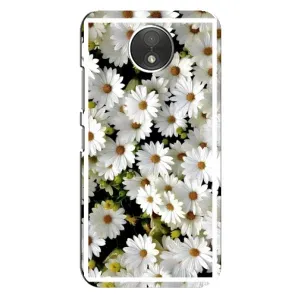 Чехол с ромашками на Motorola Moto C (XT1750) (Рамка в ромашках)