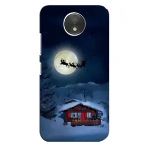 Чехол Санта Клаус для Motorola Moto C (XT1750) (Санта)