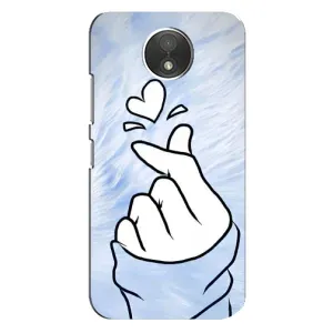 Чехлы (Знак сердечка) на Motorola Moto C (XT1750) (Сердечка знак)
