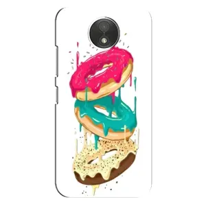 Чехол с изображением вкусной еды для Motorola Moto C (XT1750) (Сочные пончики)