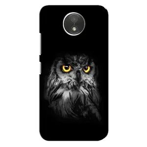 Чехлы с принтом СОВЫ для Motorola Moto C (XT1750) (Сова на чёрном)