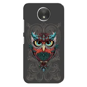 Чехлы с принтом СОВЫ для Motorola Moto C (XT1750) (Сова на сером)