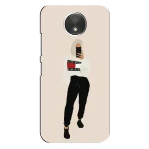 Силиконовый Чехол на Motorola Moto C (XT1750) с картинкой Стильных Девушек (Стильная)