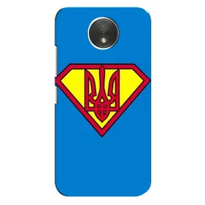 Чехол с картинкой (Патриотический ГЕРБ) на Motorola Moto C (XT1750) (Super - Герб)