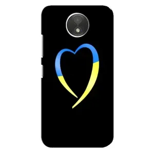Силиконовый Чехол на Motorola Moto C (XT1750) (Я-Украина) (Украинское сердце)