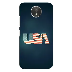 Чехол Флаг USA для Motorola Moto C (XT1750) (USA)