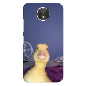 Бампер с принтом Мемы для Motorola Moto C (XT1750) (Утка)