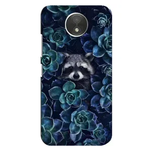 Силиконовый Чехол с Енотами на Motorola Moto C (XT1750) (В цветах)
