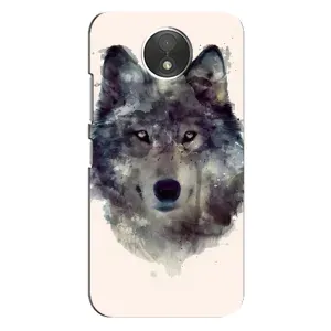 Чехол с Волком на Motorola Moto C (XT1750) (Волк)