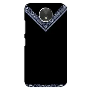 Силиконовый Чехол на Motorola Moto C (XT1750) (Воротник вышиванки)