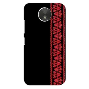 Силиконовый Чехол на Motorola Moto C (XT1750) с картинкой Вышиванки