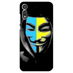 Чехол с Украинской символикой на Мото Е (2020) (Анонимус патриот)