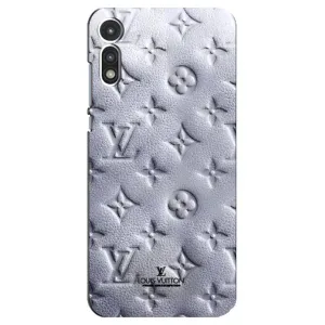 Текстурний Чохол Louis Vuitton для Мото Е (2020) (Білий ЛВ)