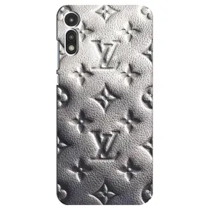 Текстурний Чохол Louis Vuitton для Мото Е (2020) (Бежевий ЛВ)