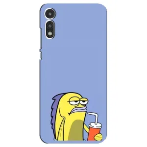 Бампер с принтом Мемы для Motorola MOTO E 2020 (Безразличие)